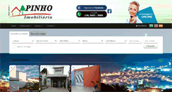 Desktop Screenshot of imobiliariapinho.com.br