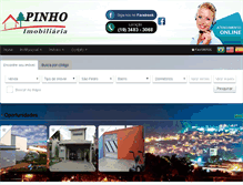 Tablet Screenshot of imobiliariapinho.com.br